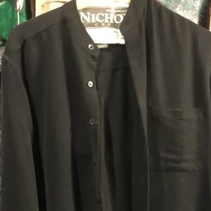 Bruno Men’s Black Button down crew neck